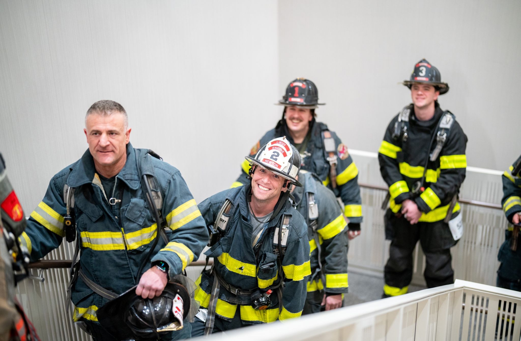 Firefighters participating in Fight For Air Climb