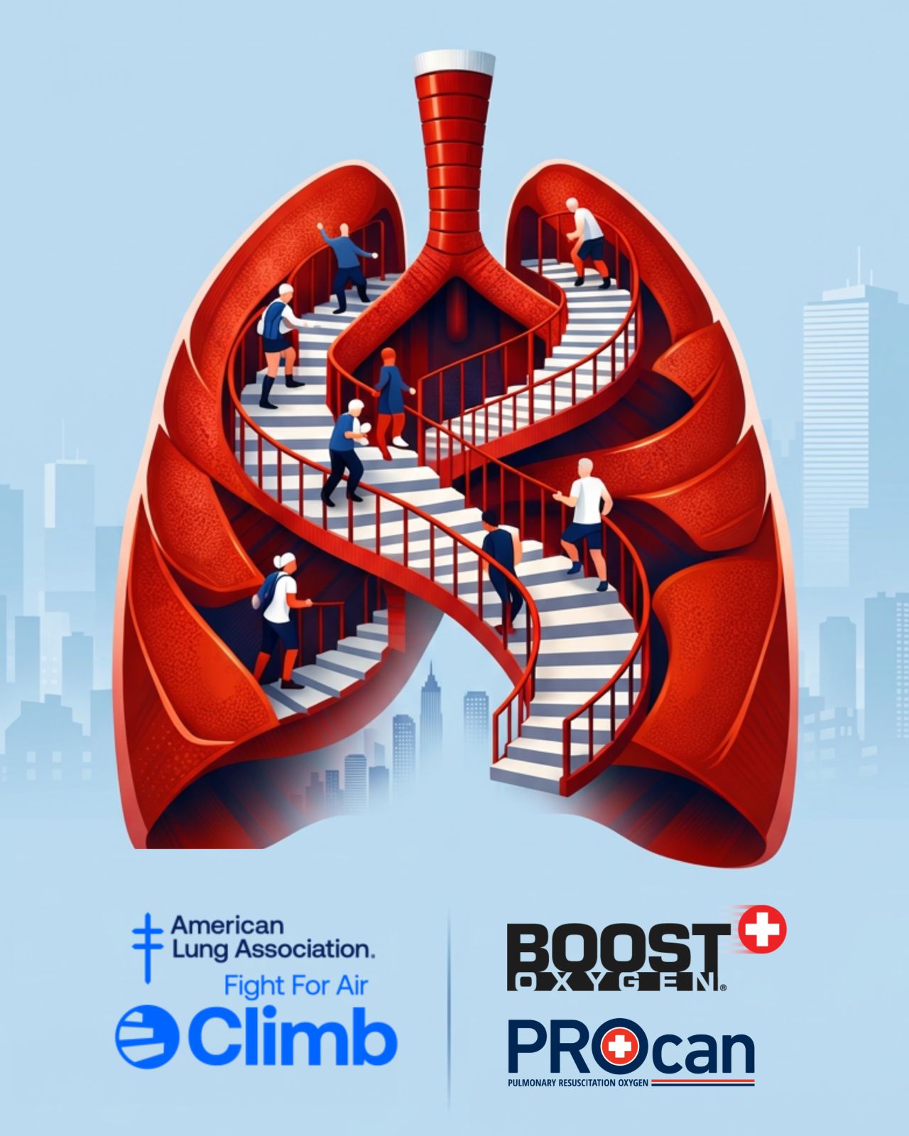 Fight For Air Climb Boston event graphic